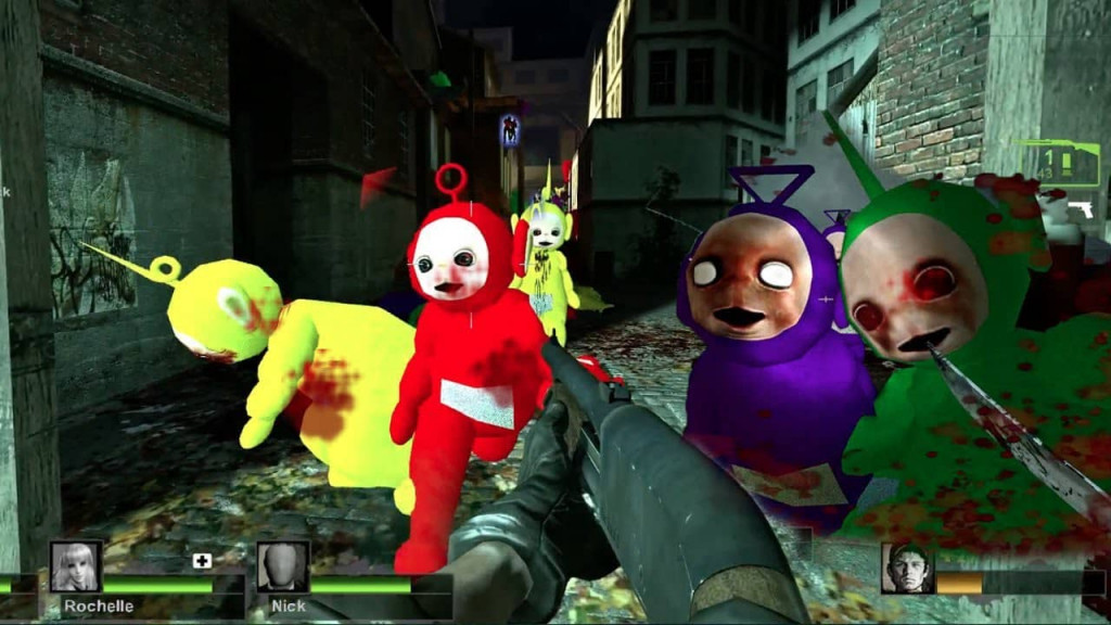 The Teletubbies mod for Left 4 Dead