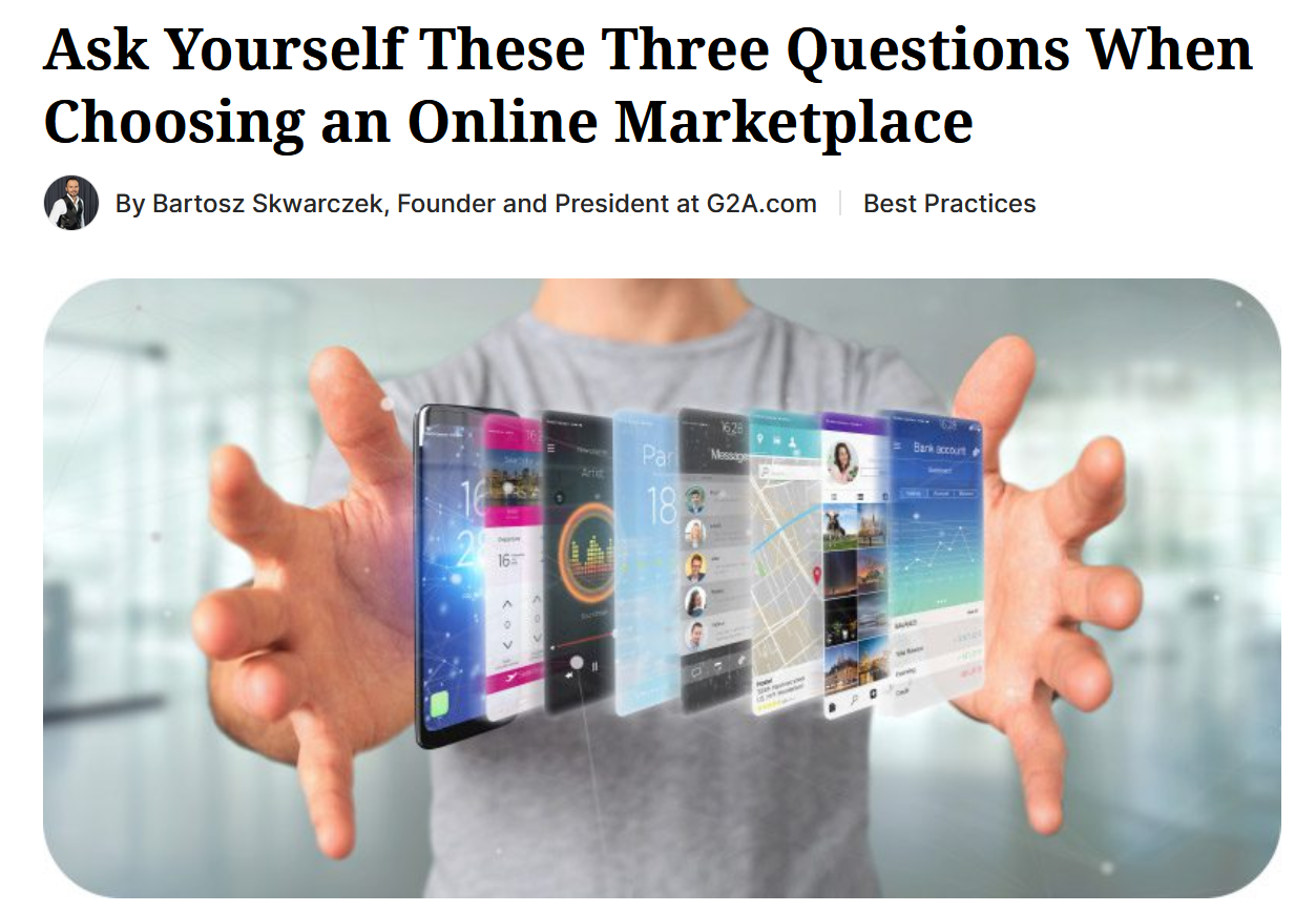 Three questions companies should ask when choosing an online marketplace