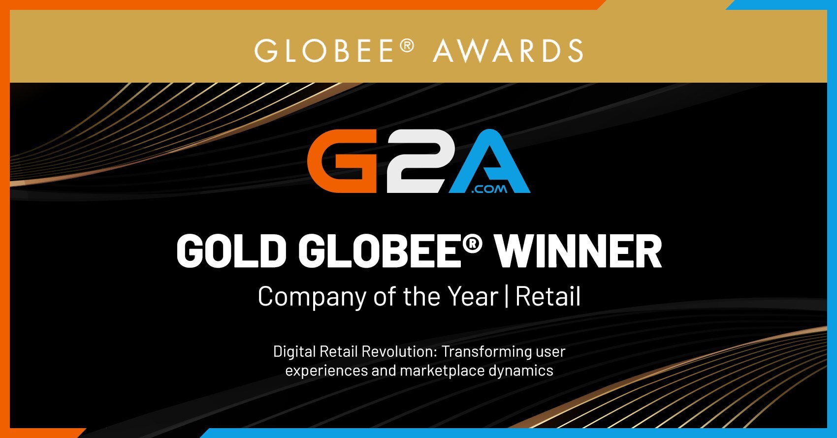 G2A.COM Named 'Company of the Year: Retail' Award Winner at the 14th Annual 2024 Globee® Awards for Business (International)