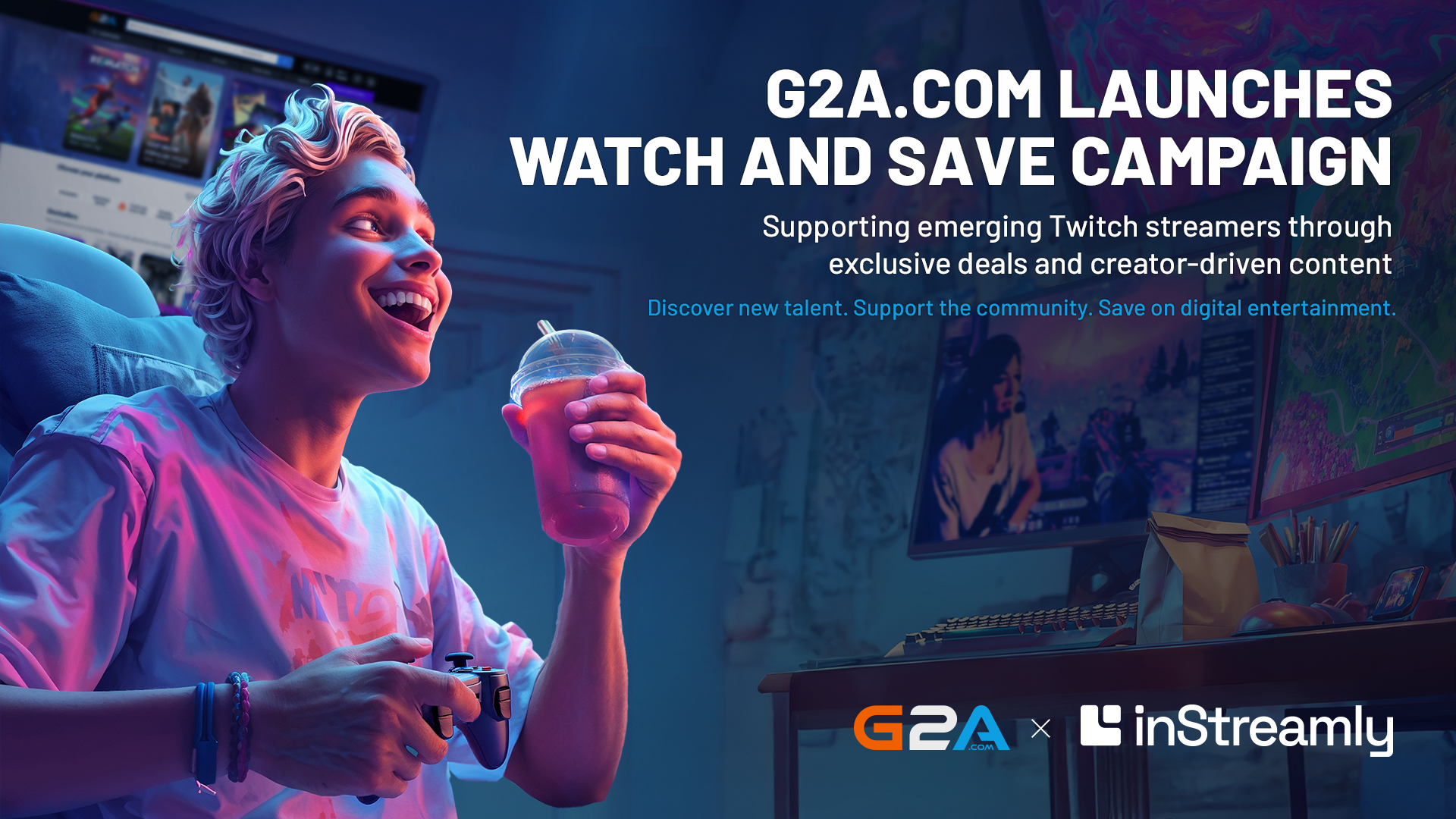 G2A.COM launches Watch and Save campaign to support emerging Twitch streamers